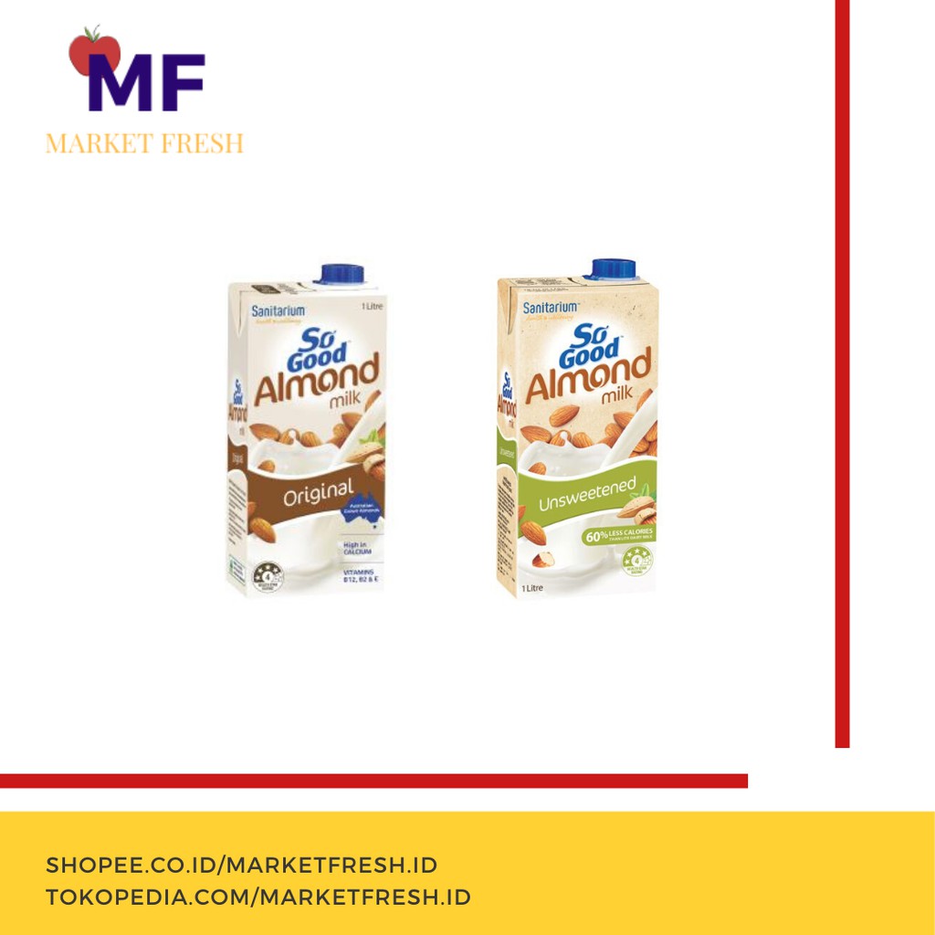 Jual Sanitarium So Good Almond Milk Original dan unsweetened / Susu