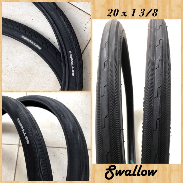 Jual Ban Luar 20 X 1 3/8 Swallow Hitam Folding Bike Balap Indonesia|Shopee Indonesia