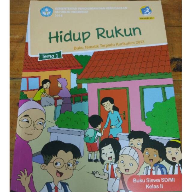 Buku Tematik Kelas 2 Tema 1 K13/ Hidup Rukun Shopee