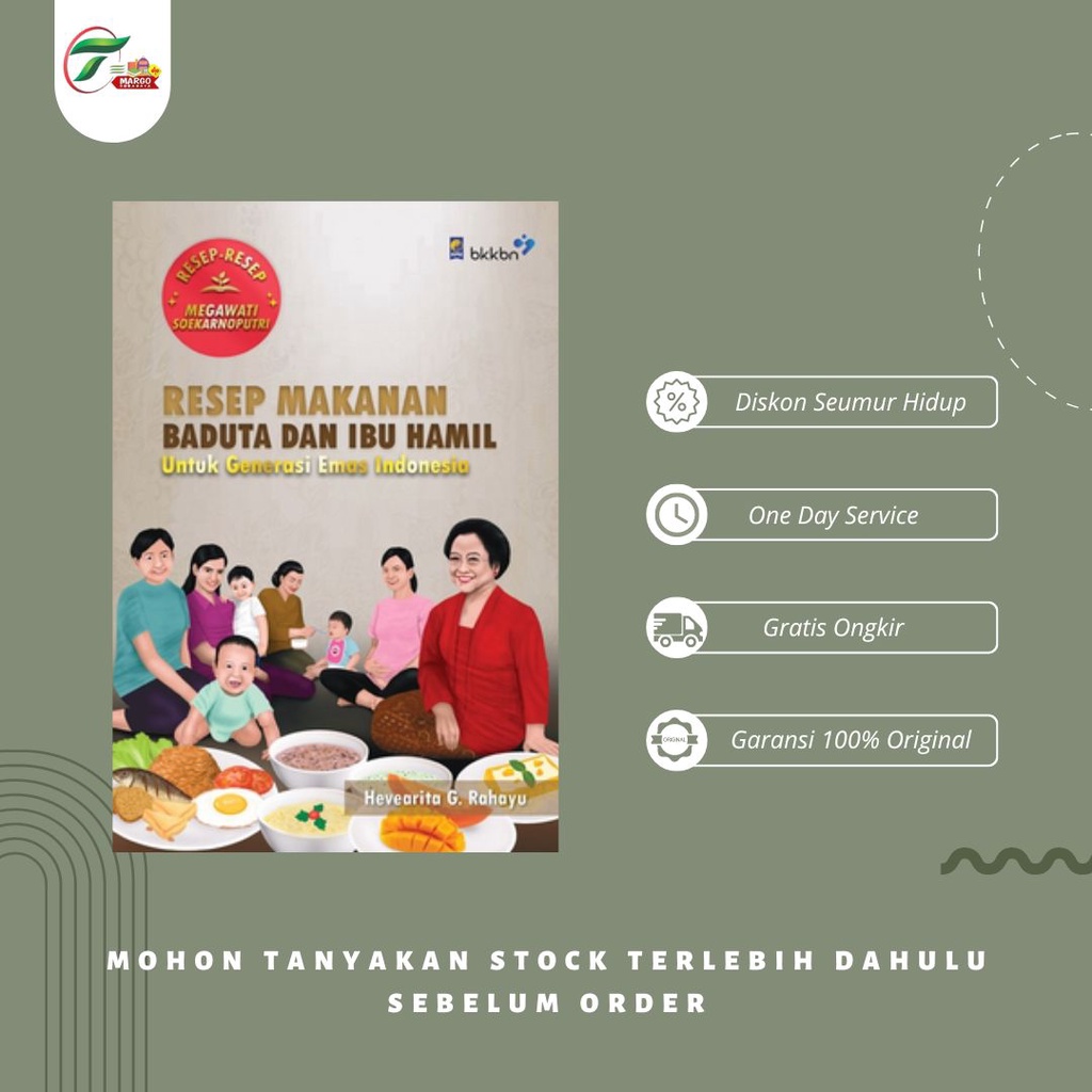 Jual RESEP MAKANAN BADUTA DAN IBU HAMIL UNTUK GENERASI EMAS INDONESIA
