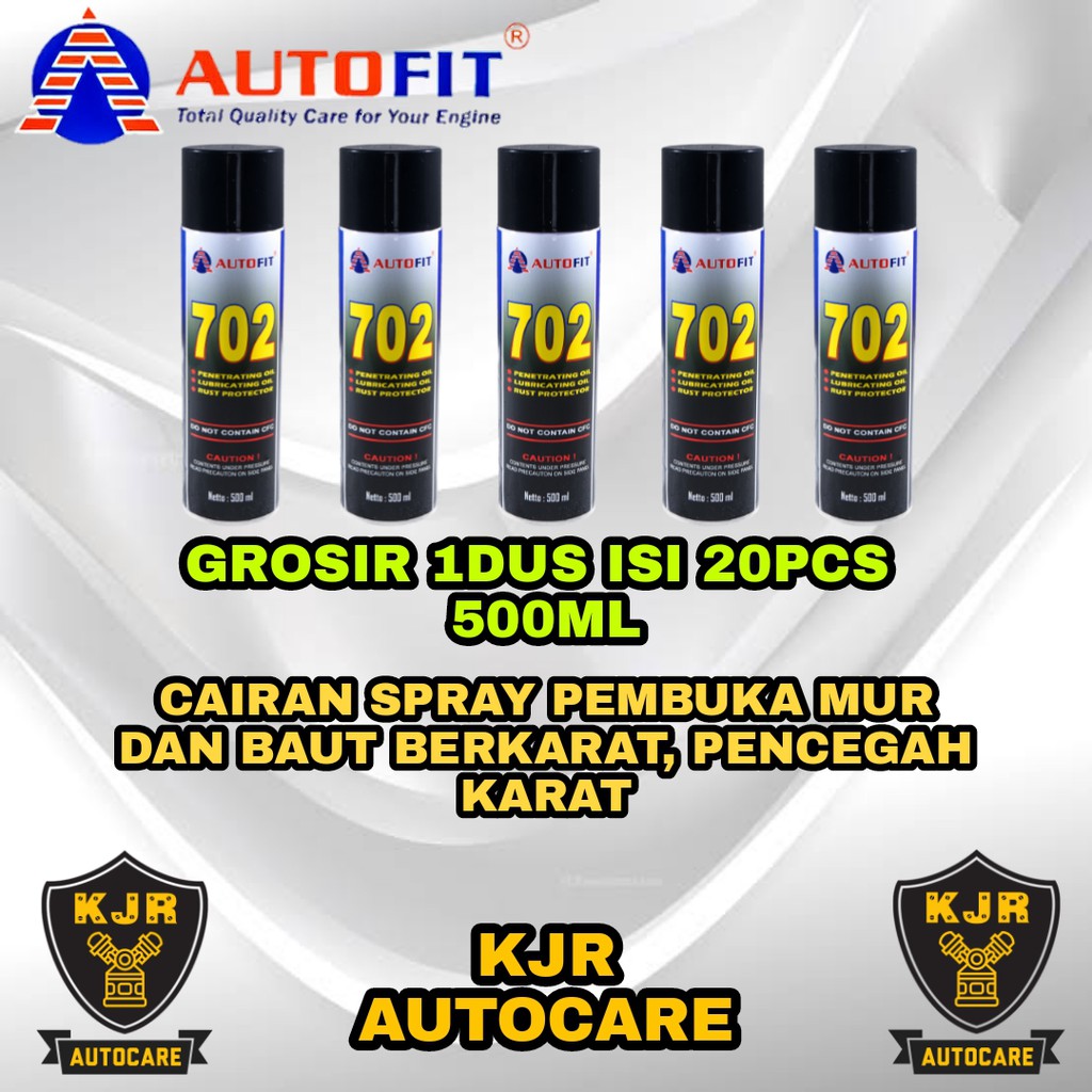 GROSIR 1DUS 20PCS Autofit Oil 500ml Cairan Pembuka Mur & Baut Berkarat Anti Karat