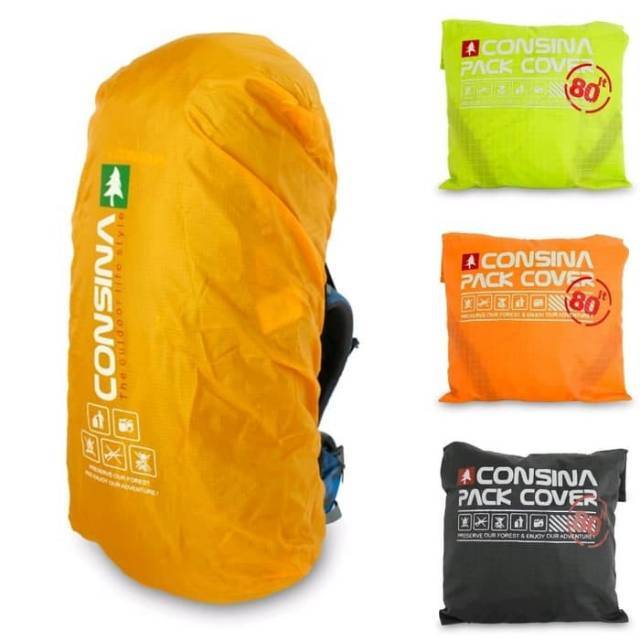 Raincover consina rain cover consina kapasitas 40 liter 60 liter 80 liter Shopee Indonesia