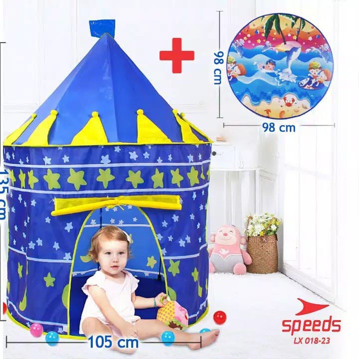 Tenda Castle Tenda Anak Kerucut Mainan Anak Unisex Speeds
