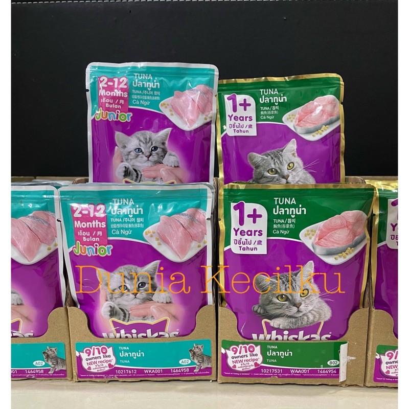 Jual Whiskas Pouch Wet Food / Whiskas Sachet / Whiskas Basah Tuna 80 Gram Shopee Indonesia
