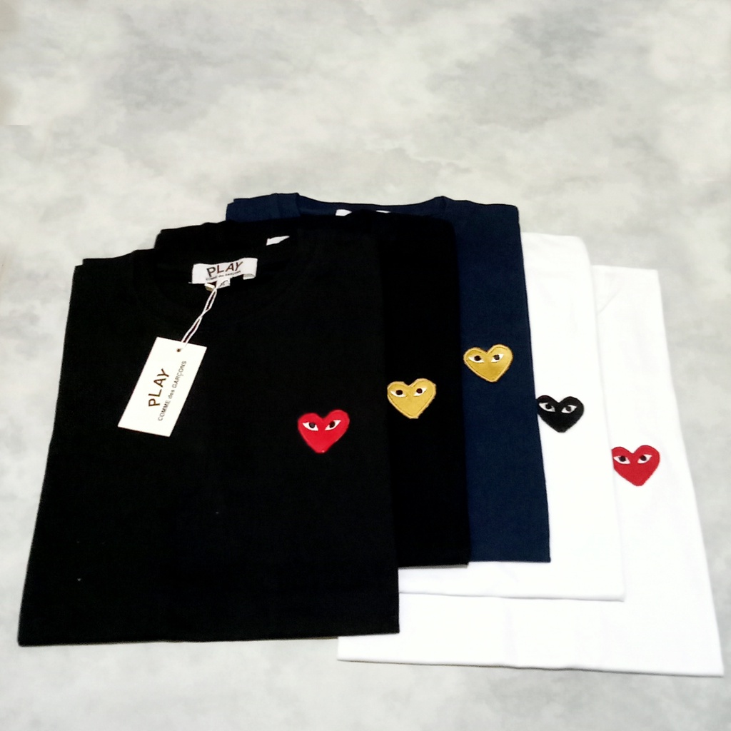 Jual Kaos Play Cdg / Kaos Play Comme Des Garcons / T-Shirt Play Cdg | Shopee Indonesia