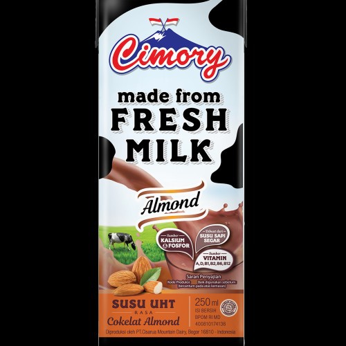 Jual Cimory Susu Uht 250 Gr [ 3 Varian Rasa Coklat Mede, Coklat Hazelnut, Coklat Almond ] | Shopee Indonesia