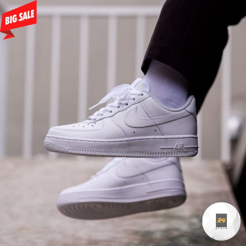 Jual Nike Air Force 1 Full White Original 100% | Sepatu Nike Original | Shopee Indonesia
