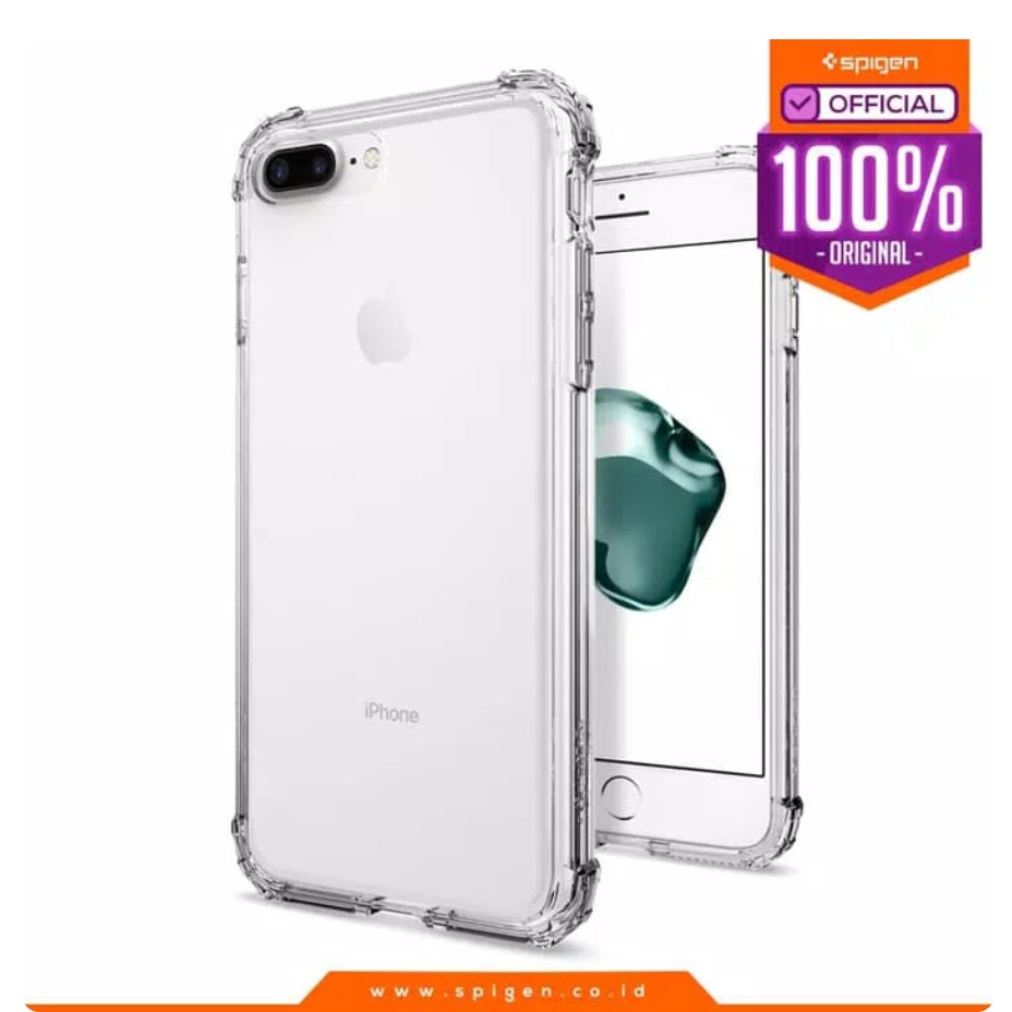 Jual Case Original Spigen Crystal Shell Case For Iphone 7 Plus / Iphone 8 Plus - Crystal Clear | Shopee Indonesia
