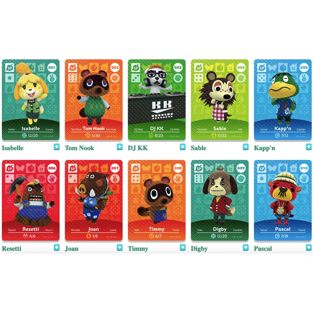 Jual Animal Crossing New Horizons Amiibo Card - Series 1 & 2 (No:001 - 200) For Nintendo Switch/Lite Game | Shopee Indonesia