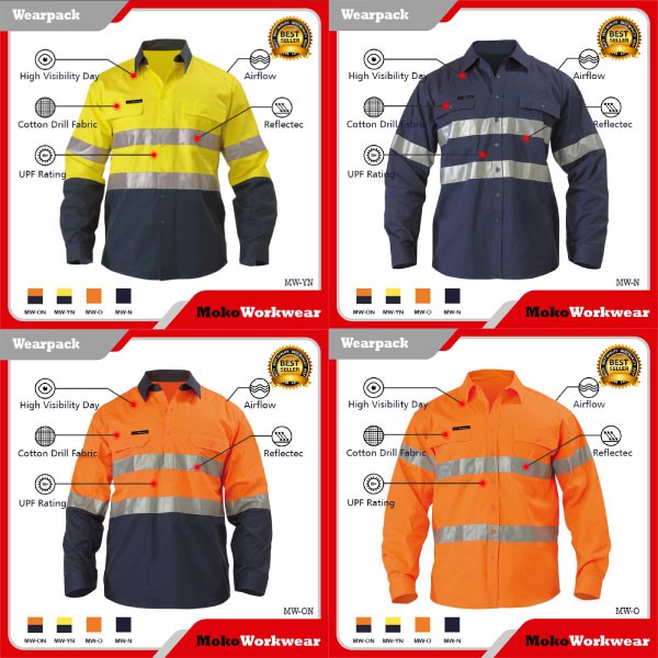 BAJU SERAGAM SAFETY TEKNISI Wearpack Coverall Safety / baju katelpak