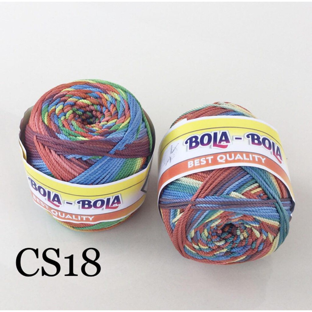 PREMIUM Benang Rajut Polyester Sembur ukuran d27 Cap Bola