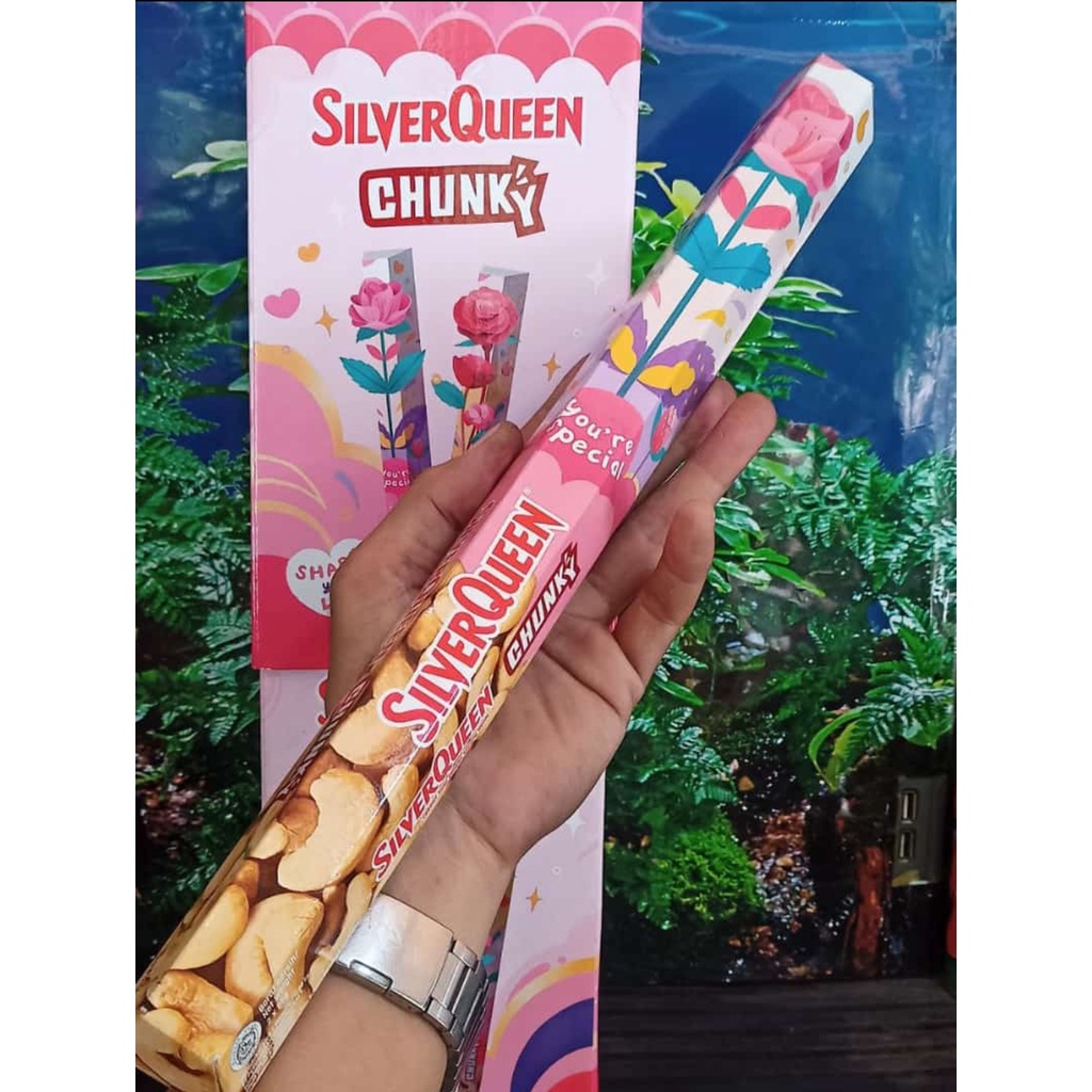 Jual Gift Coklat Silverqueen Chunky Bar Besar// Silverqueen 62Gr, 95Gr // Coklat Valentine | Shopee Indonesia