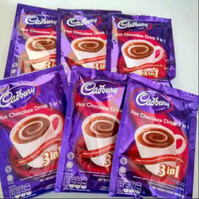 Jual Cadbury Hot Chocolate Drink Minuman Coklat 3In1/Ecer | Shopee Indonesia