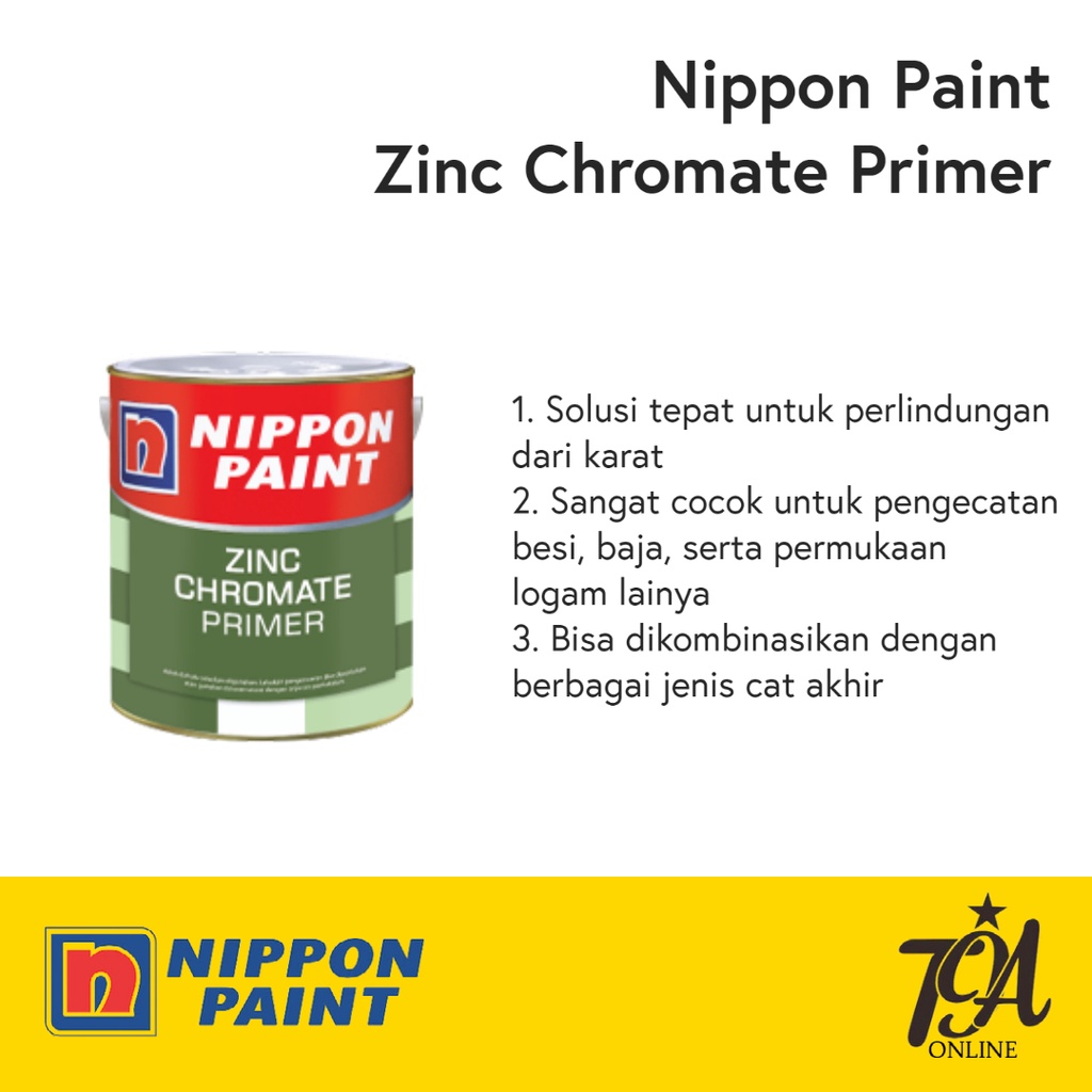 Jual Zinc Chromate Primer NIPPON PAINT Cat Dasar Primer BESI & BAJA