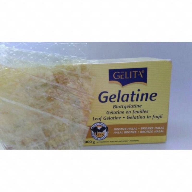 Jual Gelatin Halal Lembaran Sheet Merk GELITA Gelatin Sapi Halal