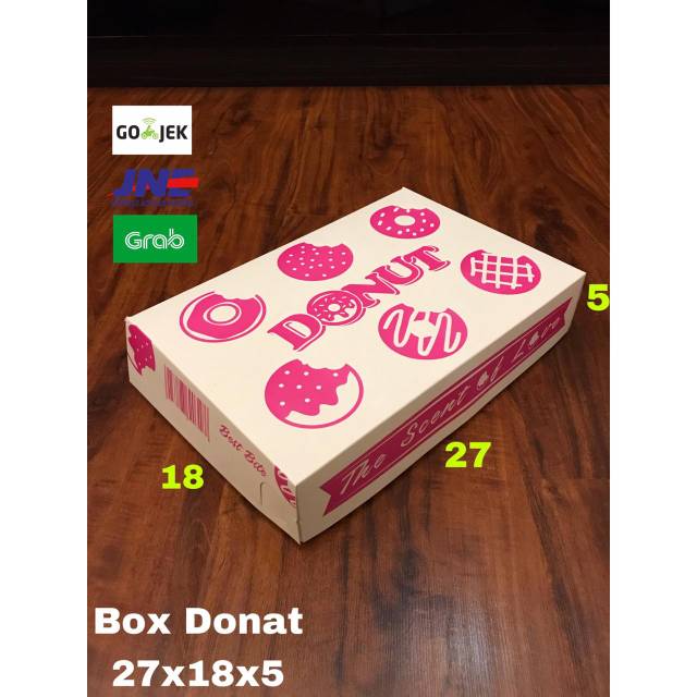 Box donat motif Kotak donat motif Dus donat Box kemasan donat