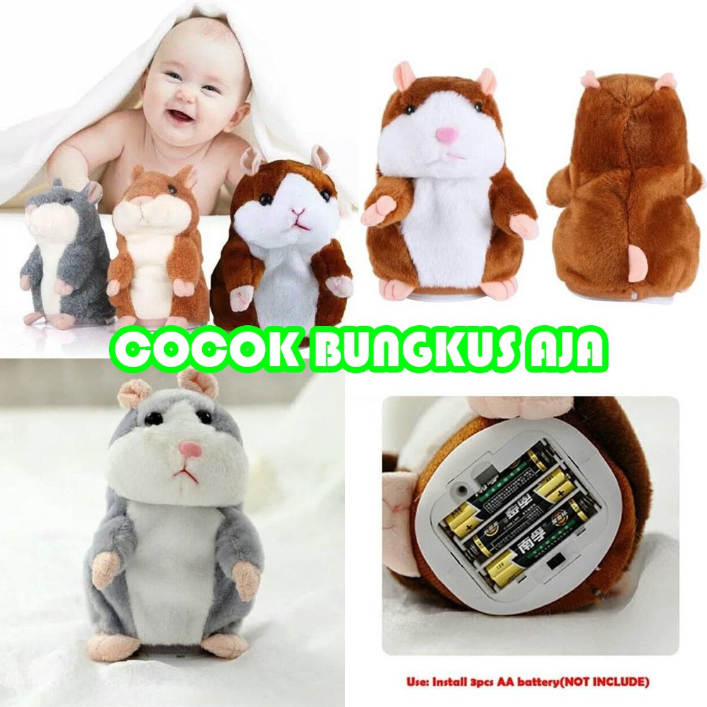 Jual Mainan Anak Talking Hamster Bisa Bicara Cocok Untuk Hadiah | Shopee Indonesia
