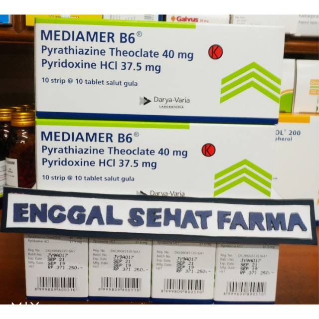 Mediamer.B6Box.isi 100 TabletObat Mual&Muntah Masa Hamil
