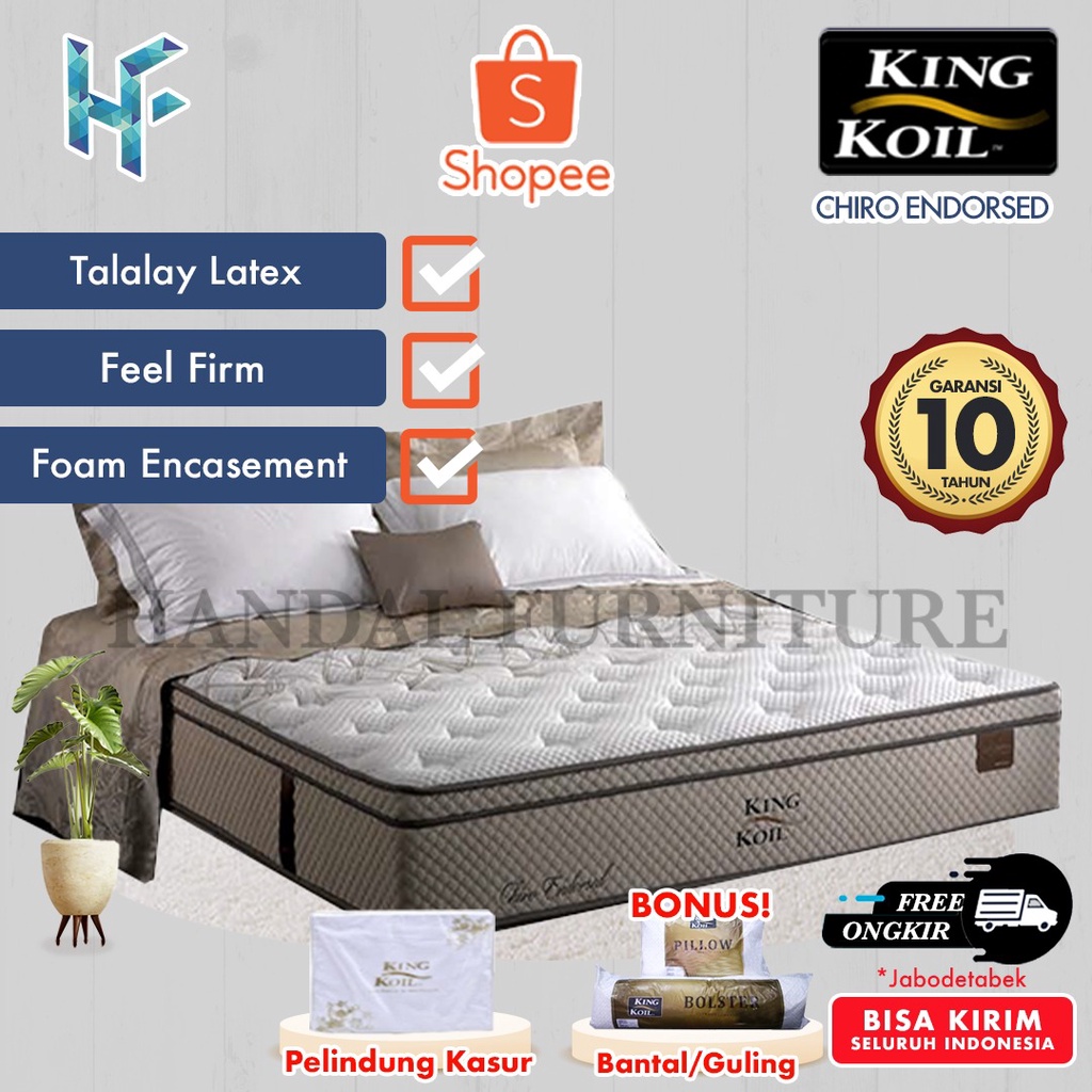 Jual King Koil Hanya Kasur Spring Bed Chiro Endorsed Shopee Indonesia