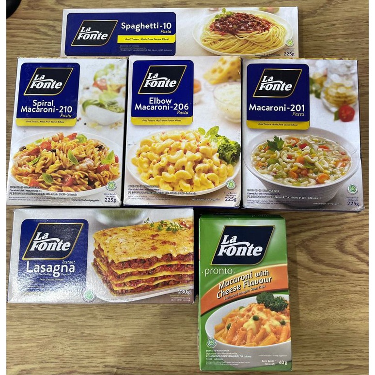 Jual La Fonte Spaghetti / Macaroni / Lasagna / Macaroni Cheese Shopee