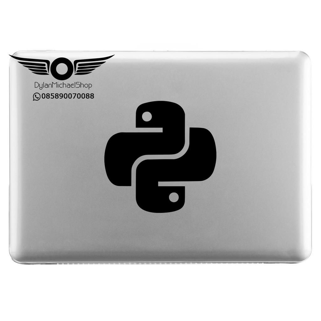 Garskin laptop Stiker Logo Ular Python Sticker Vinyl Decal Komputer