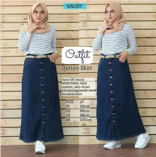 20+ Inspirasi Ootd Rok Levis Kancing Depan For Sprint