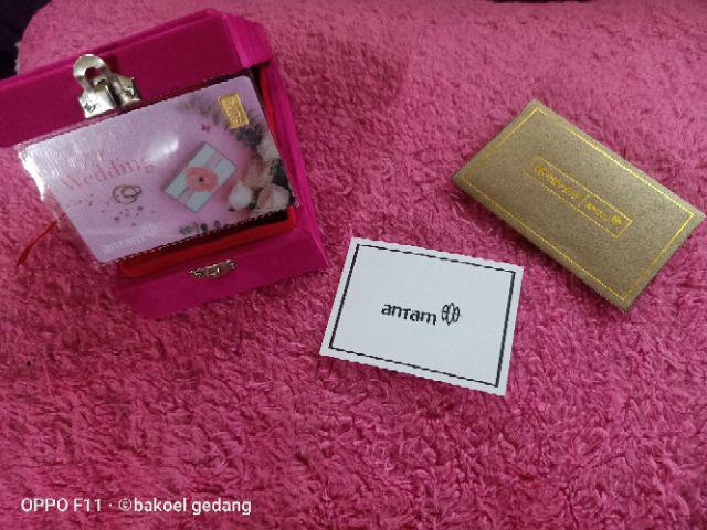[SPECIAL BUNDLING] Emas Antam Gift Series Wedding Pink 0,5 Gram