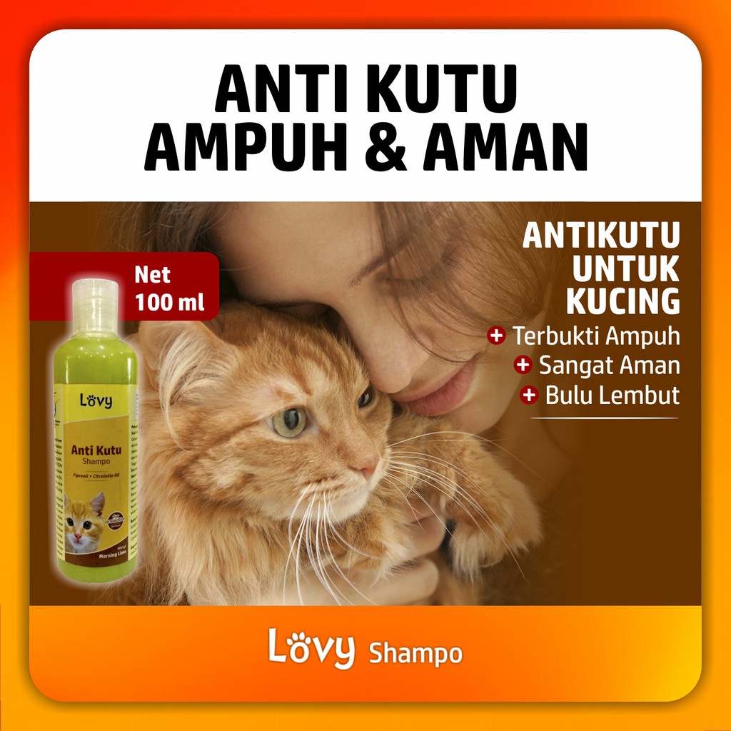 Shampo Kucing Anti Kutu Sampo Kucing Shampoo Kucing LOVY 100 ML