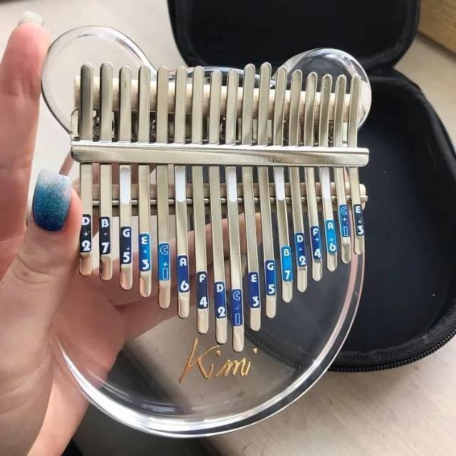 KALIMBA KIMI ACRYLIC THUMB PIANO 17 KEYS ORIGINAL WITH