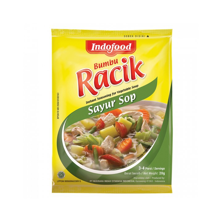 Indofood Bumbu Racik Sayur Sop 20gr Shopee Indonesia