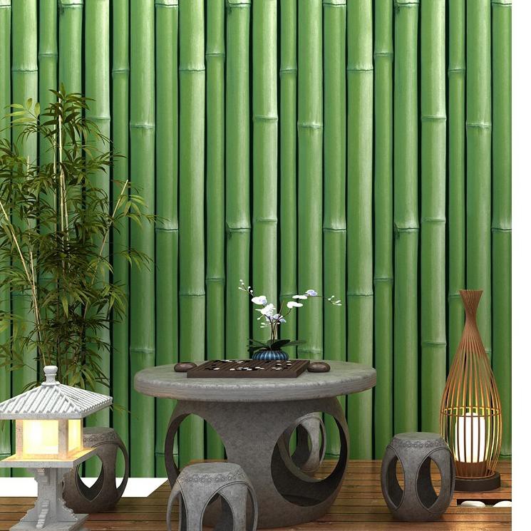 Wallpaper Dinding Motif Bilik Bambu
