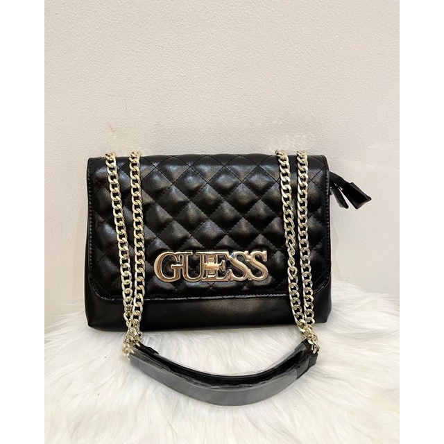 Jual Guess Mabel Small Satchel Original / Guess Elliana TurnLock Flap