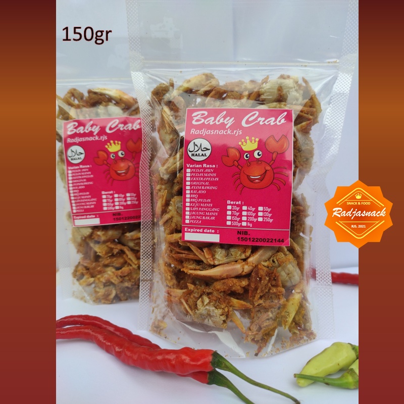 Jual SNACK CEMILAN BABY CRAB CRISPY 150gr BABY RAJUNGAN KRISPY