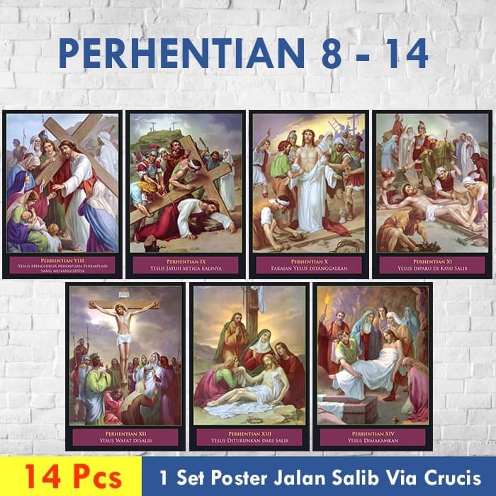 Dijual POSTER/GAMBAR SET JALAN SALIB 3 30X45CM - nonlaminasi Berkualitas |  Shopee Indonesia