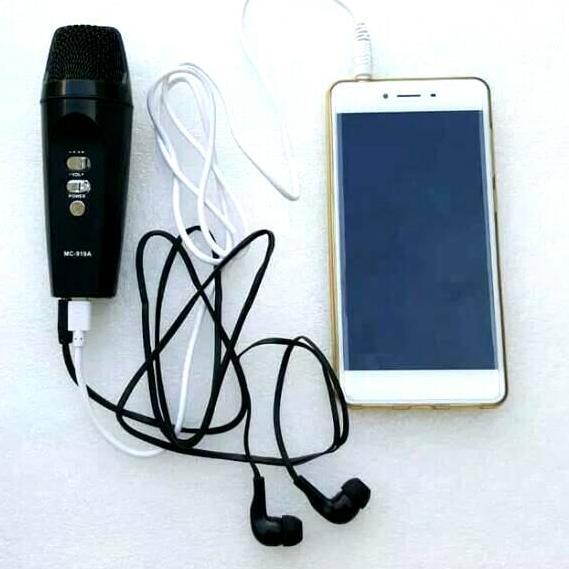 Jual MC919A Microphone Mic Karaoke Karoke Mik SmartPhone HP Mikrofon