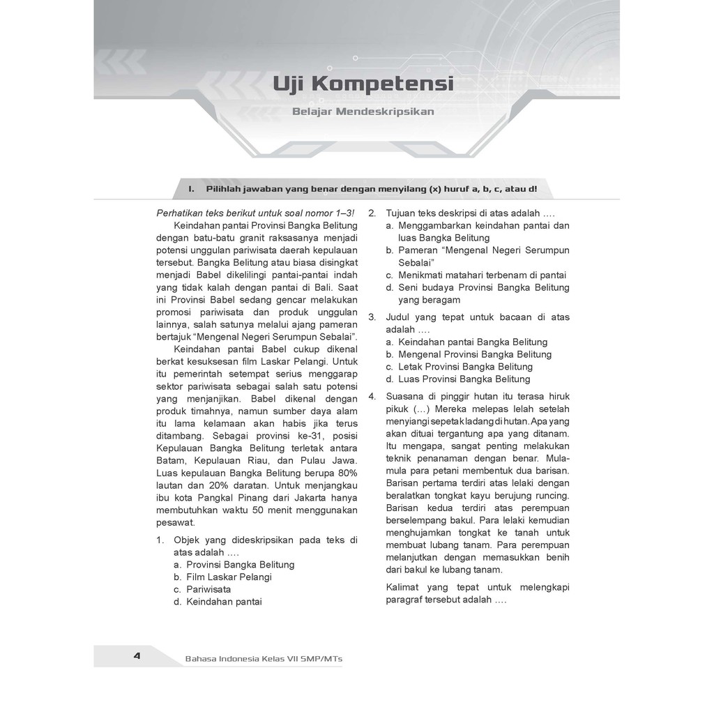 Buku Pendamping Bahasa Indonesia SMP Kelas 7 Lks Incer | Shopee Indonesia