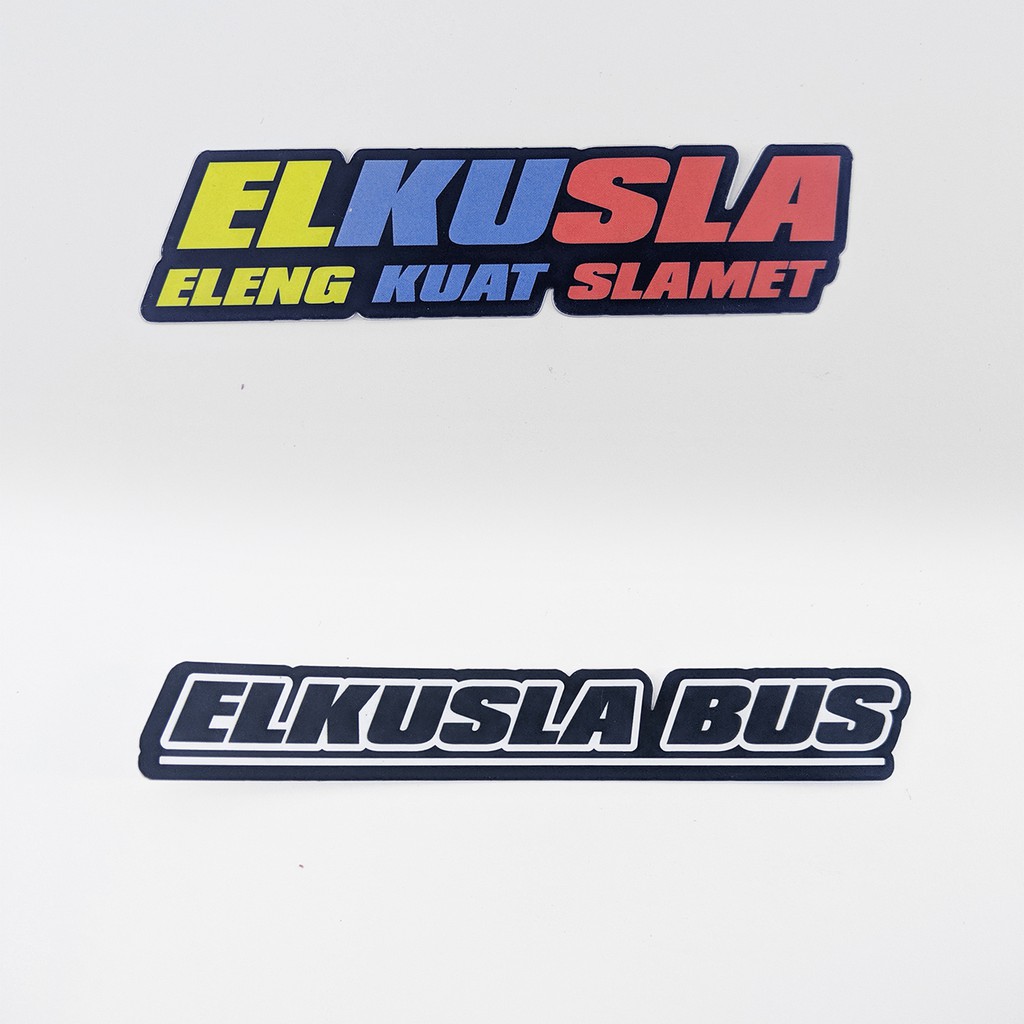 Sticker Vinyl Bismania Elkusla by BSJ Laminasi DOFF dan Cutting Laser