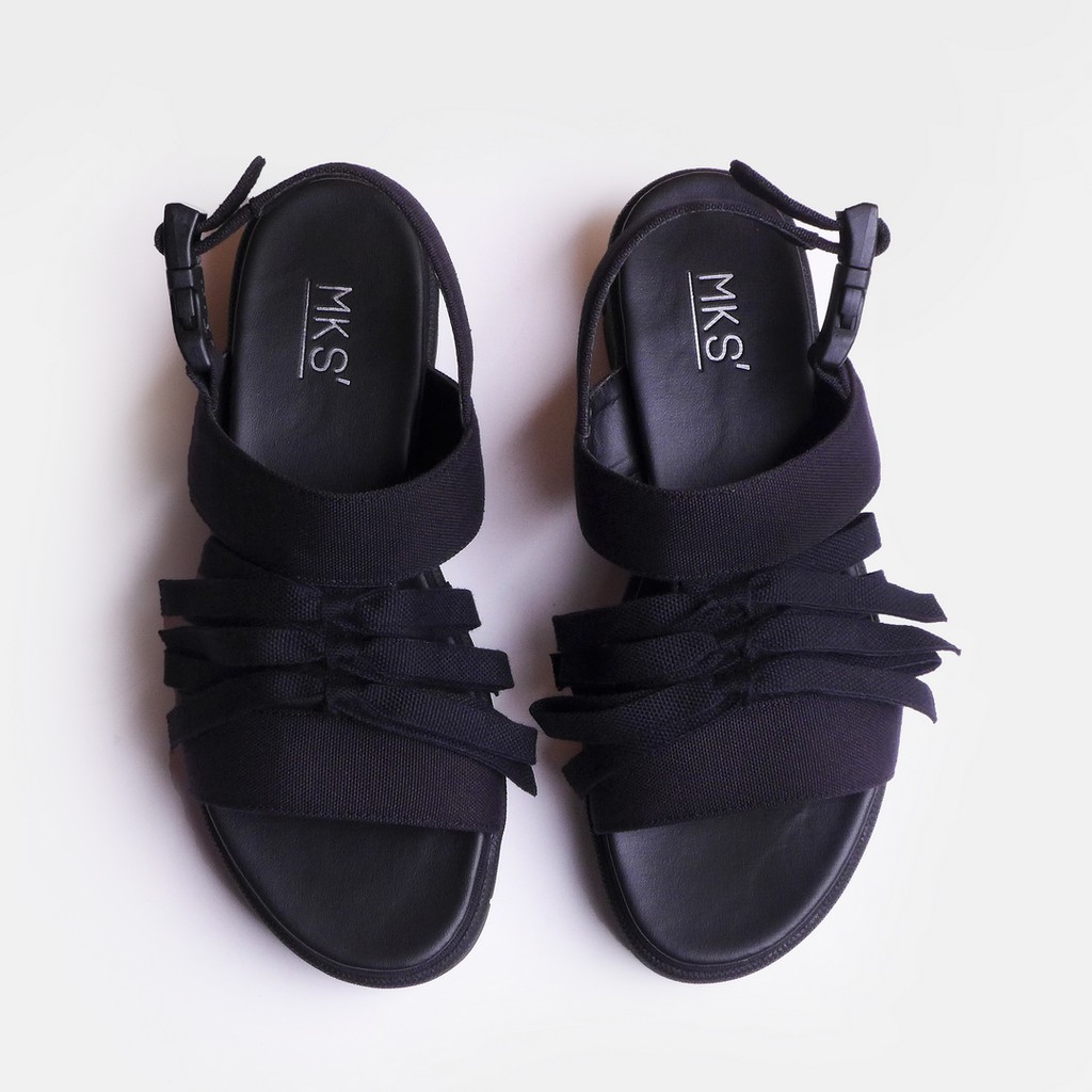 MKS Eribbon Sandal Black | Shopee Indonesia