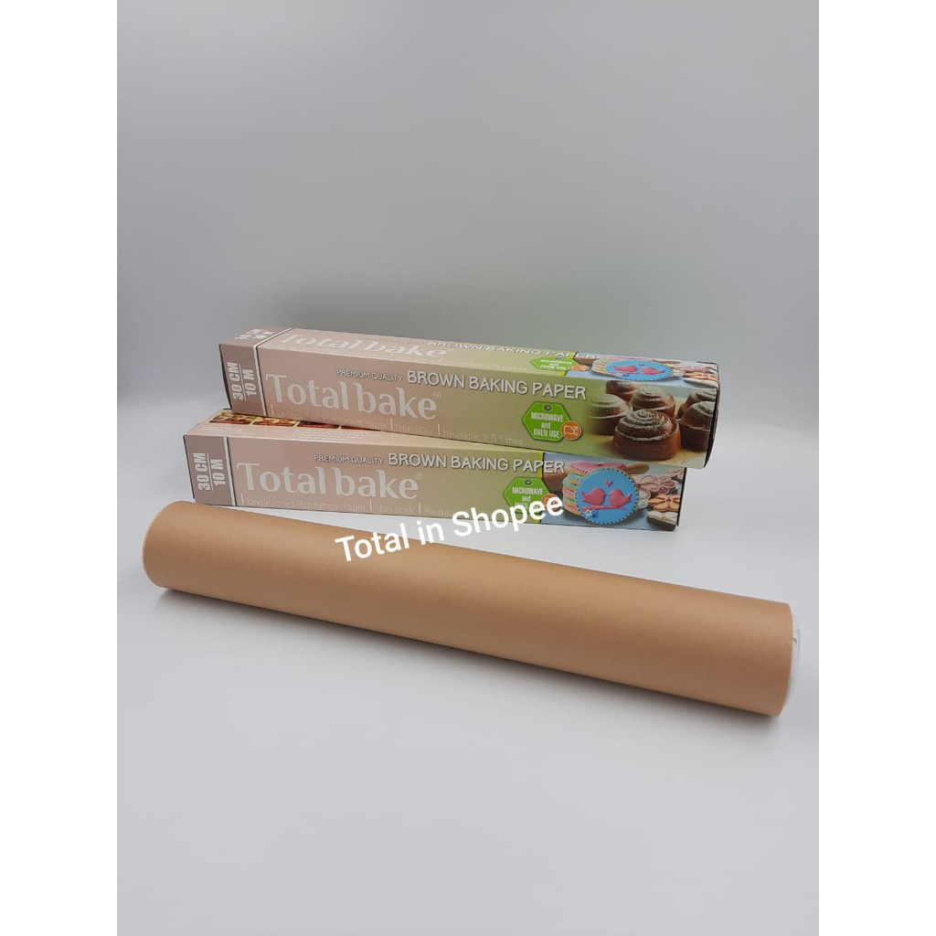 Baking Paper 30cm x 10m Total Bake (TB.72) Parchment Paper Coklat
