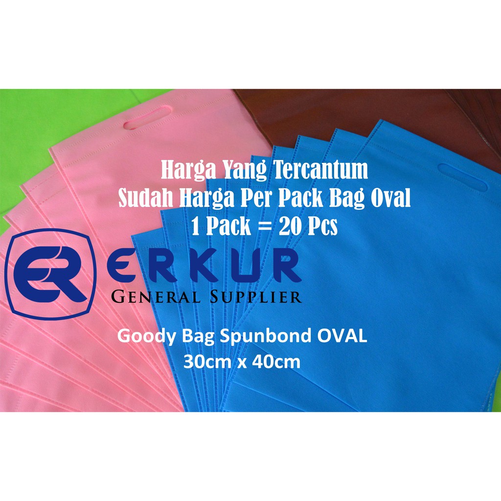 (Oval 30x40cm) Goody Bag / Goodie Bag / Eco Bag / Tote Bag Polo