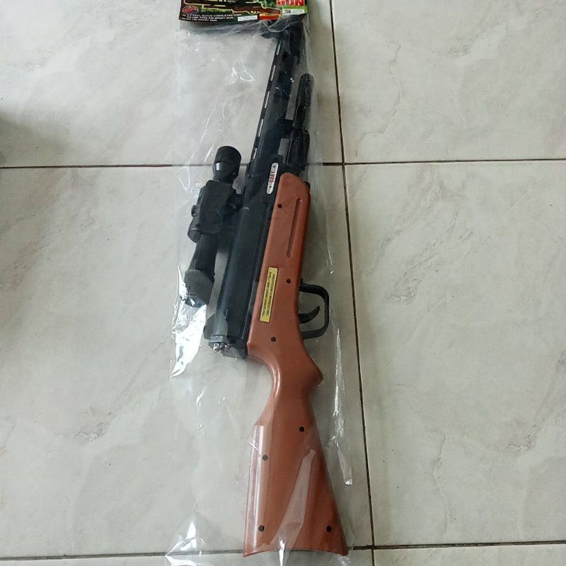 Jual Mainan Anak Pistol Sniper Senapan Kokang Angin Bahan Plastik Spring Gun 0281 Aman Untuk Dimainkan | Shopee Indonesia