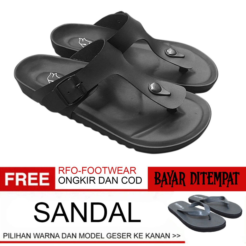 Sandal pria sendal pria cowok cowo laki laki casual kasual santai jepit