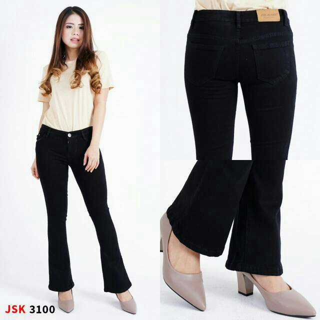 Celana Panjang Cutbray Jeans Wanita Cewek JSK JEANS Shopee Indonesia