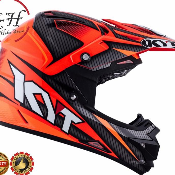 Jual Helm Kyt Cross Over / Kyt Cross Over Orange Carbon Shopee Indonesia