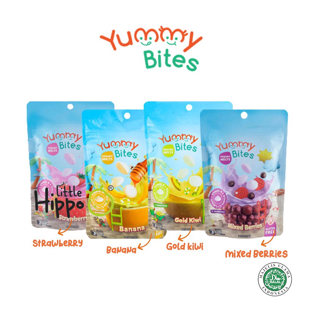 Jual Yummy Bites Yogurt Melts 20gr (1tahun) / Yummybites Yogurt Melts