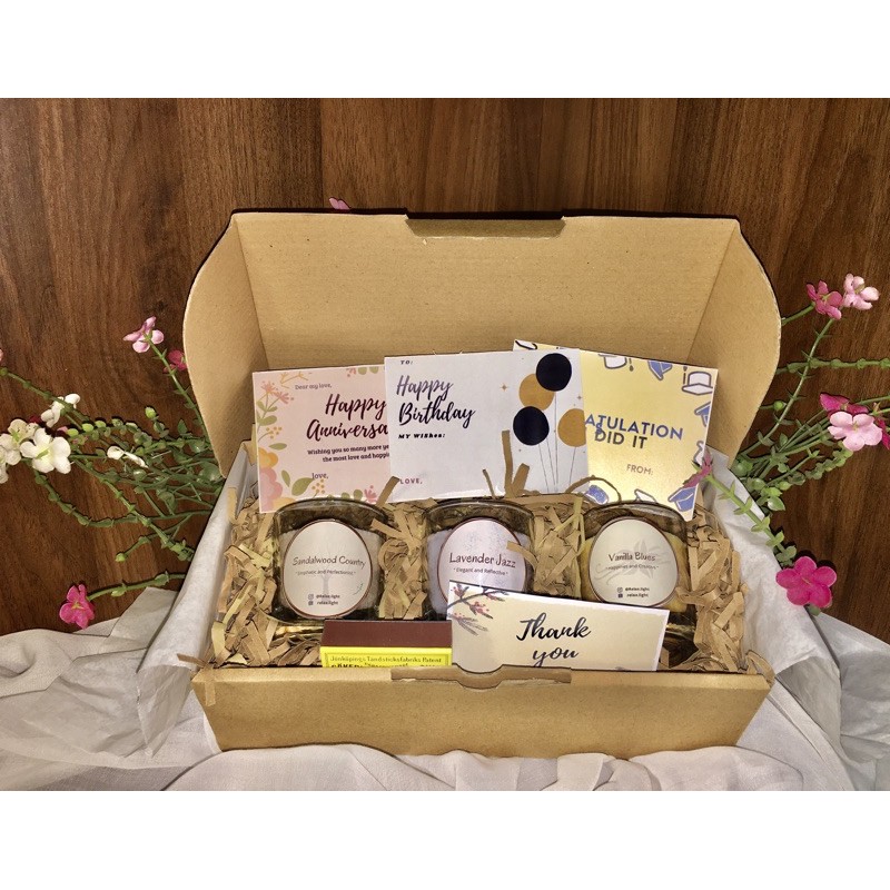 Lilin Aromaterapi Gift Box Hampers Aromatherapy Candle