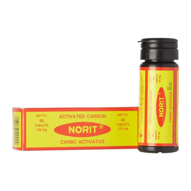 Norit Cap Lang / Karbon Aktif - Obat Diare,Perut Kembung, Keracunan Makanan  | Shopee Indonesia