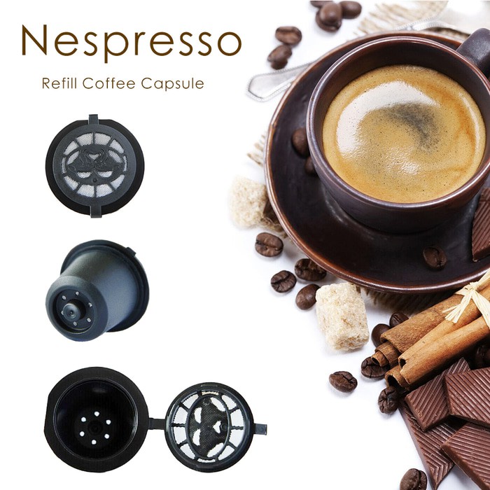 Jual Nespresso Kapsul kopi susu teh isi ulang refill refillable capsule
