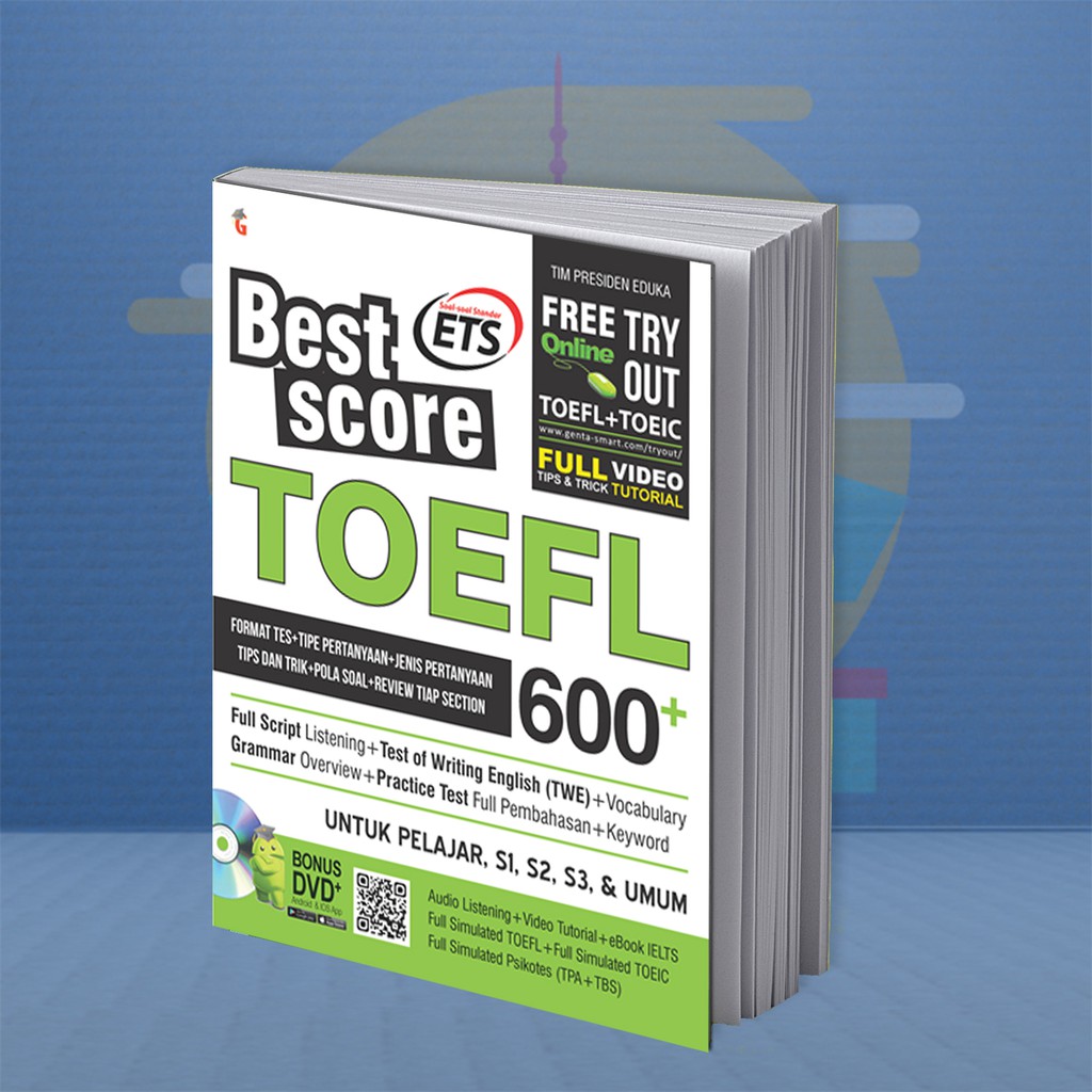BUKU TES TOEFL TOEIC BEST SCORE TOEFL 600+ Shopee Indonesia