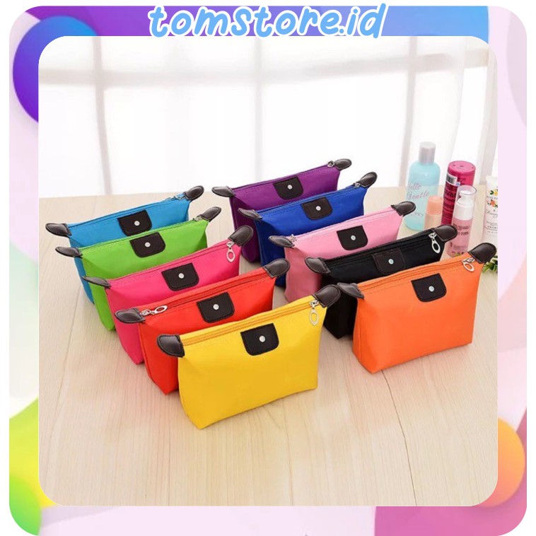 TOMSTORE.ID W064 Tas kosmetik Makeup Polos Tas MakeUp Mini Import Grosir Murah COD Shopee